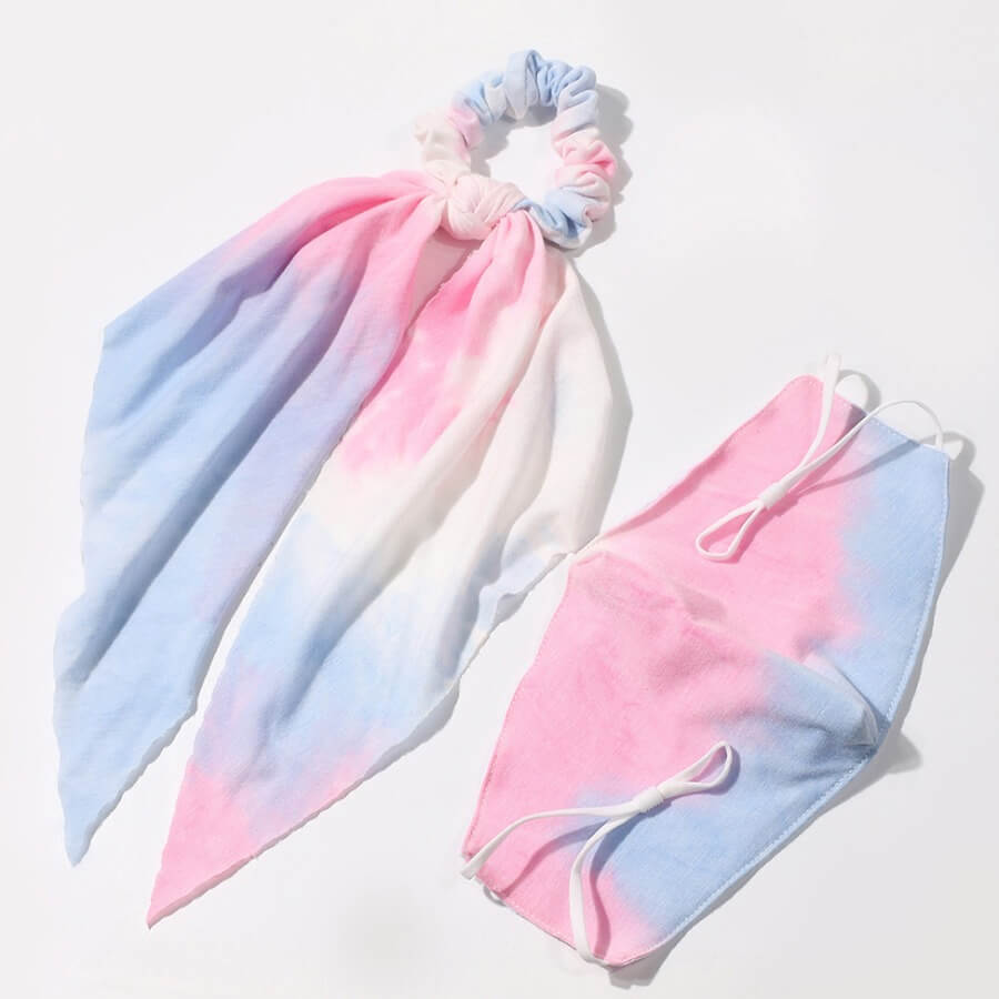 

Lovely Casual Tie-dye Blue Face Mask