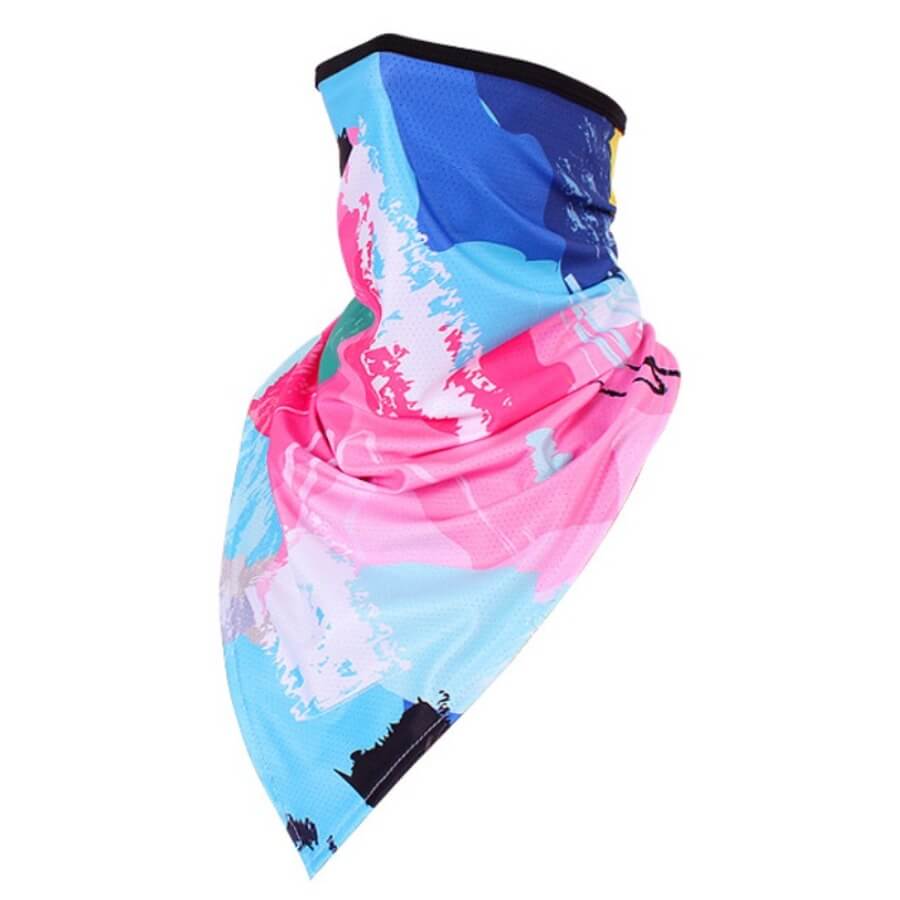 

Lovely Casual Color-lump Patchwork Blue Face Mask