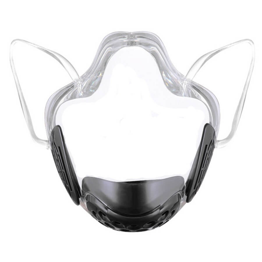 

Lovely Casual Asymmetrical See-through Black Face Mask