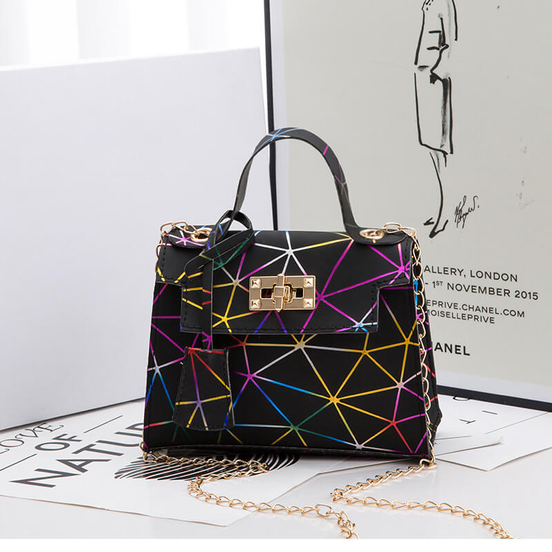 

LW Street Geometric Print Multicolor Crossbody Bags, Multi