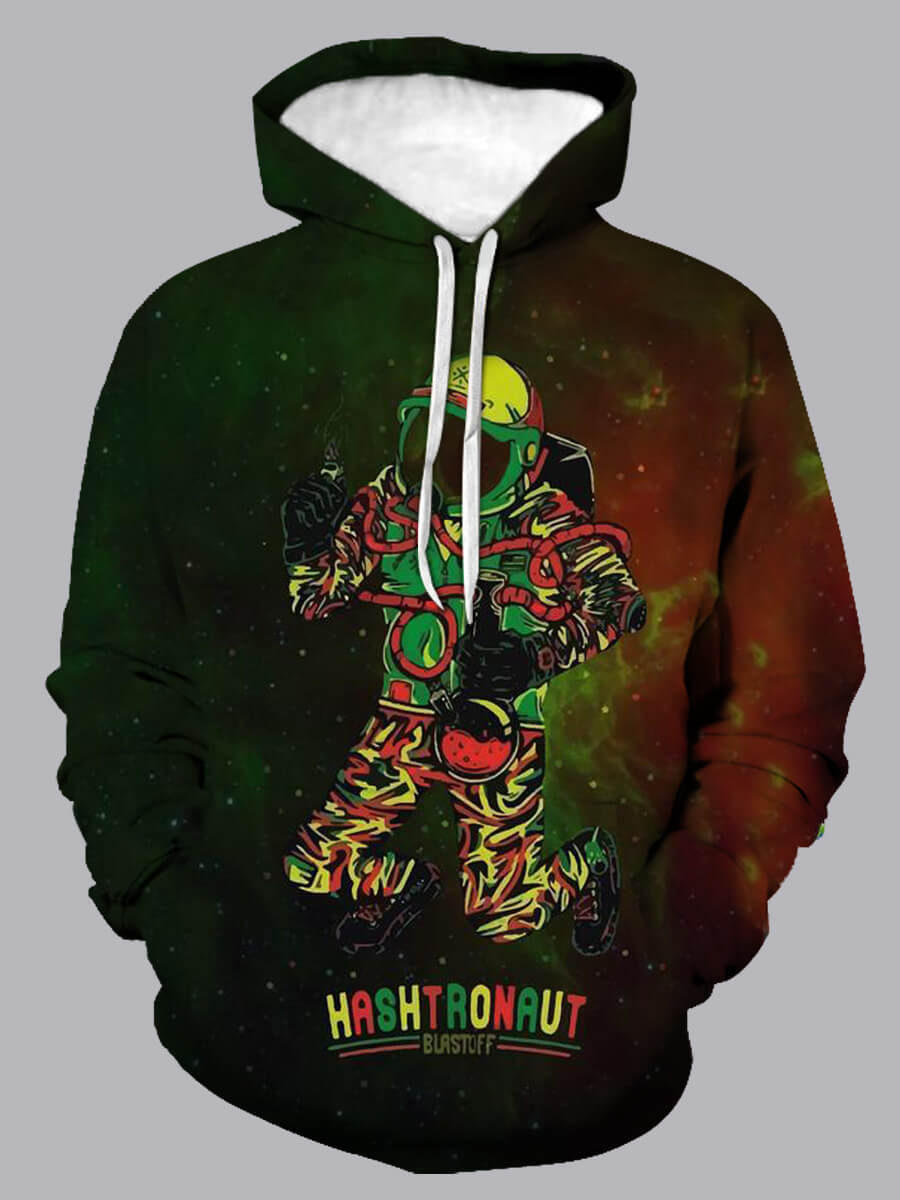 

Lovely Casual Hooded Collar Print Drawstring Multicolor Hoodie, Multi