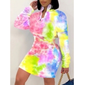 Lovely Street Dropped Shoulder Tie-dye Multicolor 