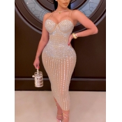 LW SXY Sequined See-through Cami Dress