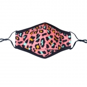 Lovely Casual Leopard Print Pink Face Mask