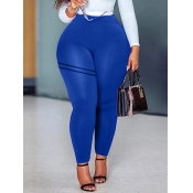 Lovely Sportswear High-waisted Striped Blue Leggin