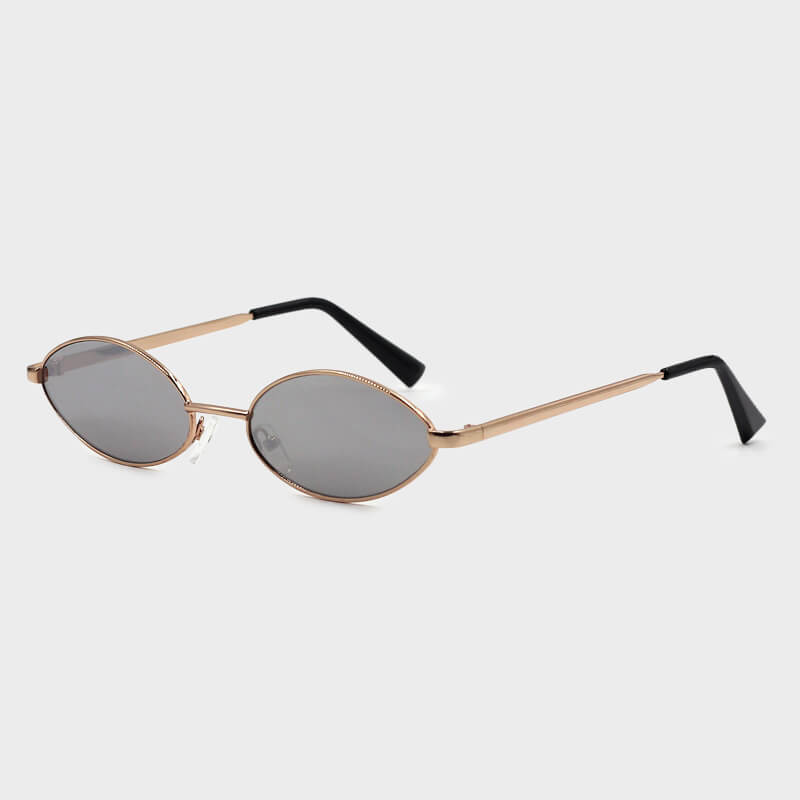 

Lovely Casual Metal Decoration Black Sunglasses