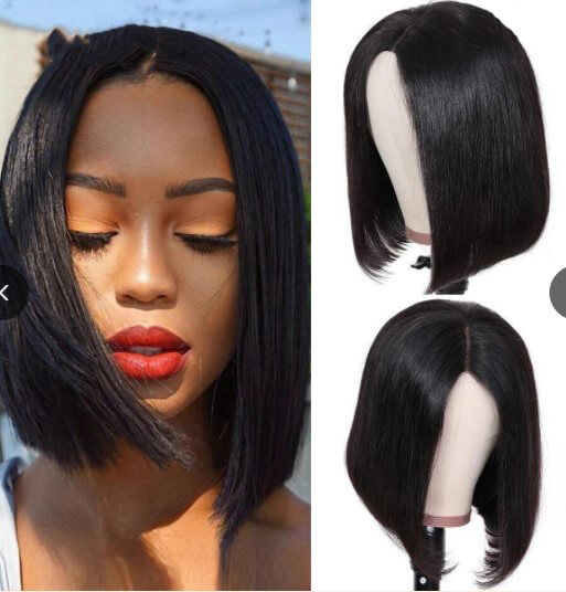 

Lovely Casual High-temperature Resistance Black Wig
