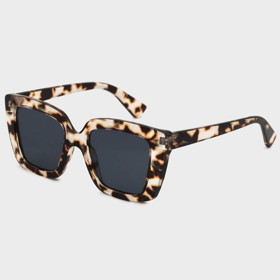 

Lovely Chic Print Patchwork Brown Sunglasses