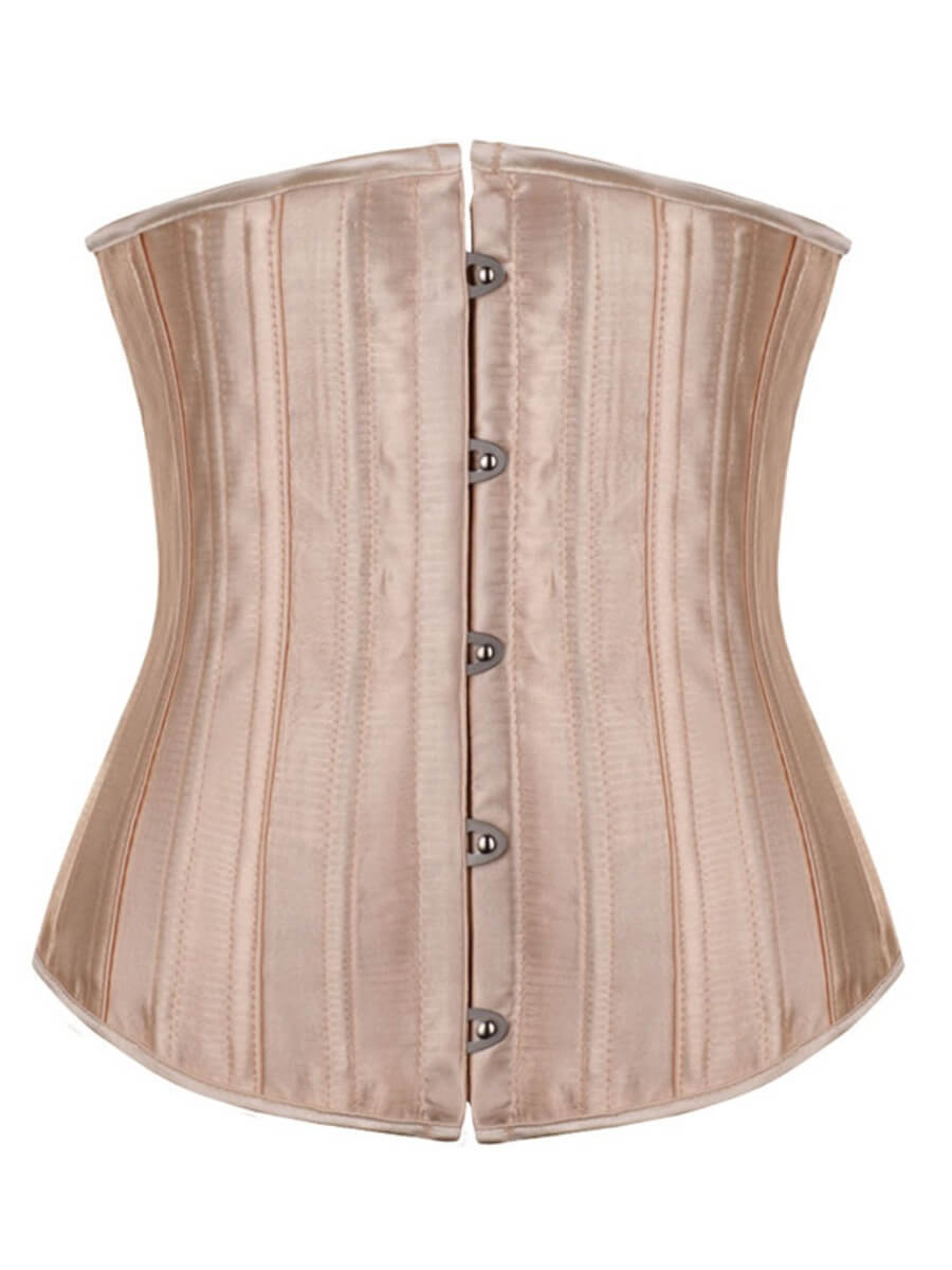

Lovely Casual Bandage Design Skinny Apricot Corset