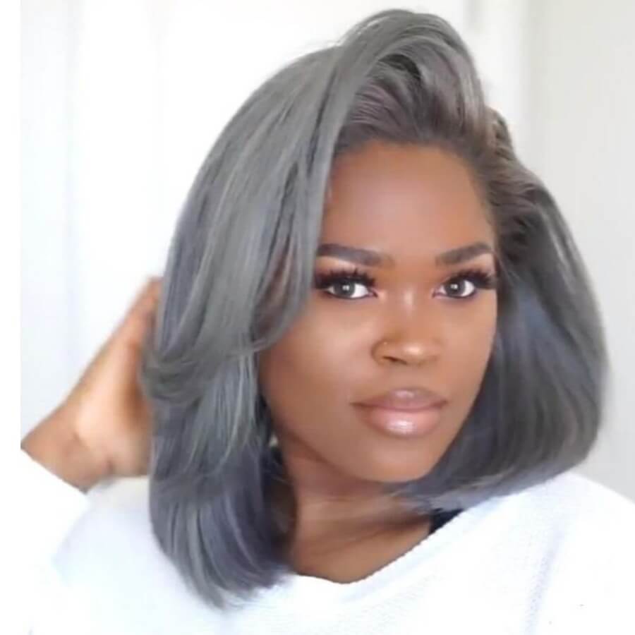 

Lovely Casual High-temperature Resistance Short Grey Wig