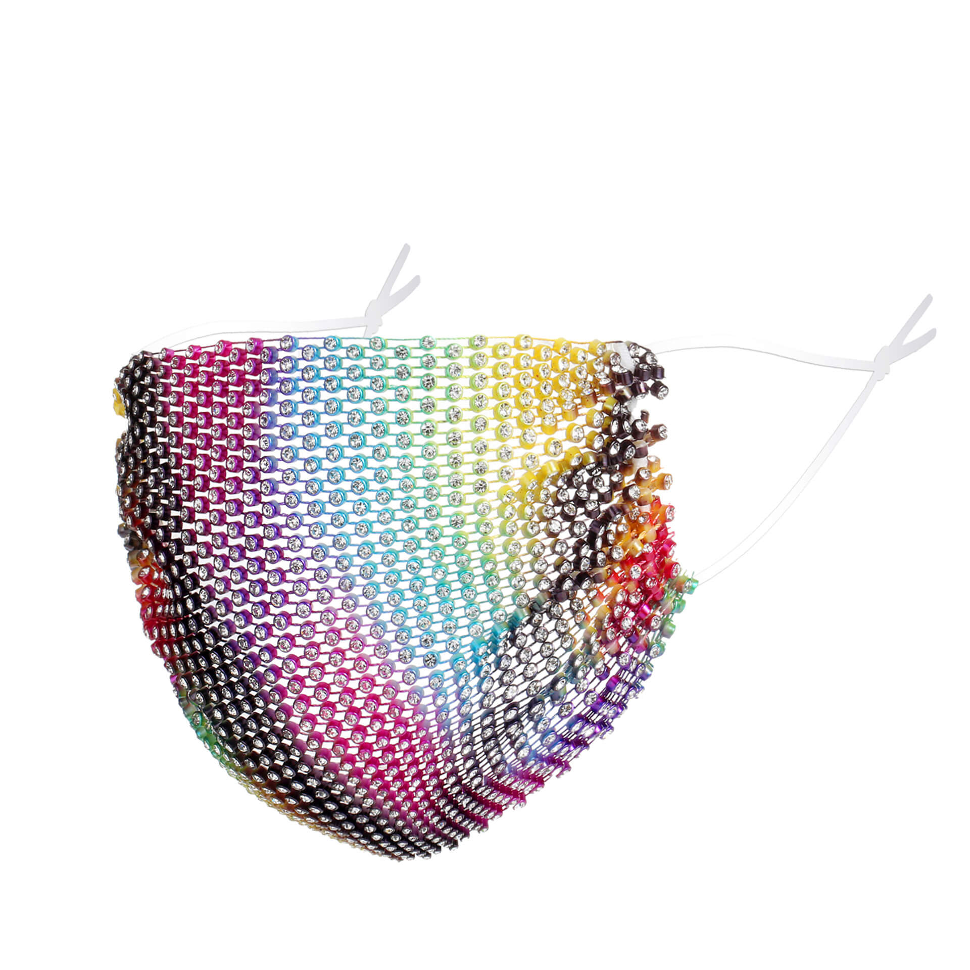 

Lovely Chic Gradient Sequined Multicolor Face Mask, Multi