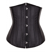 Lovely Casual Bandage Design Skinny Black Corset