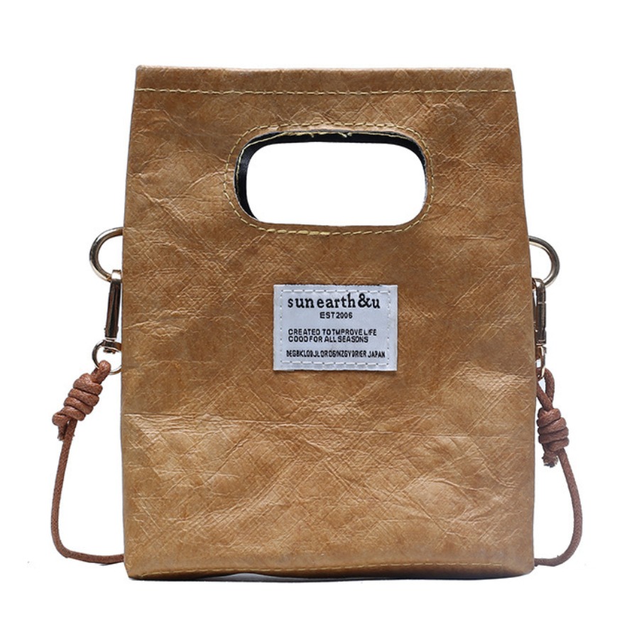 

Lovely Street Letter Print Metal Accessories Decoration Khaki Crossbody Bag