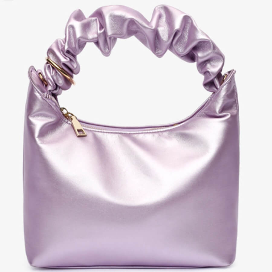 

Lovely Casual Fold Design Purple Crossbody Bag