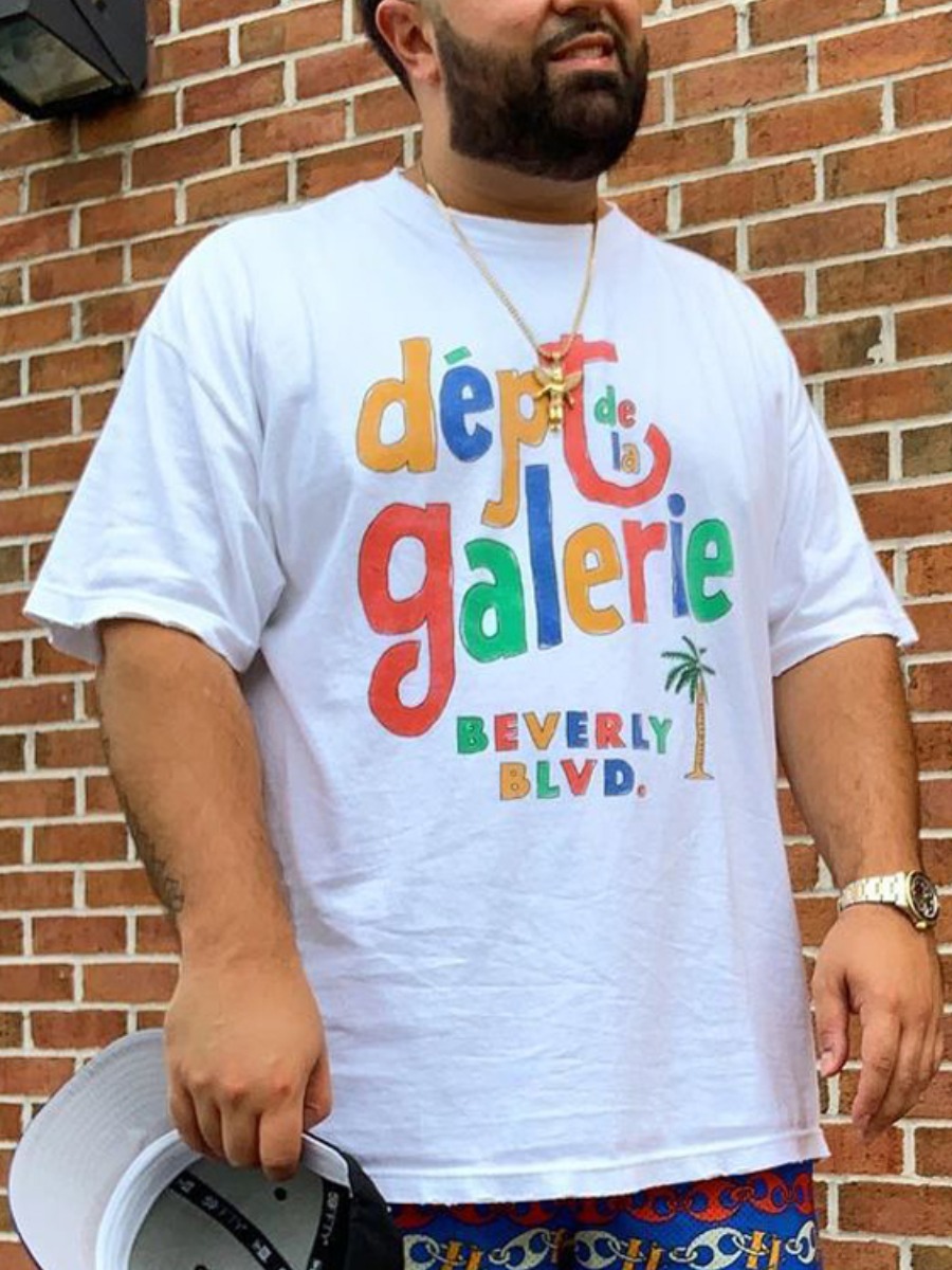 

Lovely Men Casual O Neck Letter Print White T-shirt