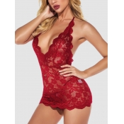 Lovely Sexy Backless See-through Bandage Design Wi