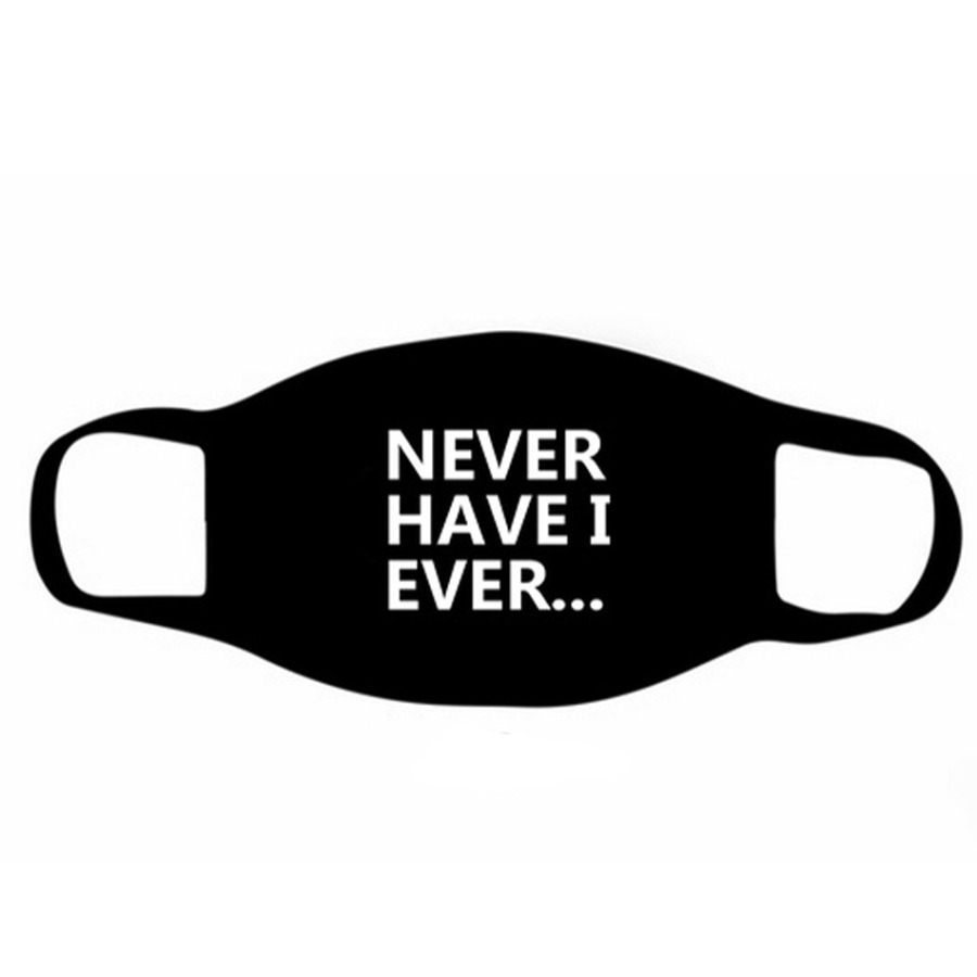 

Lovely Casual Letter Print Black Face Mask