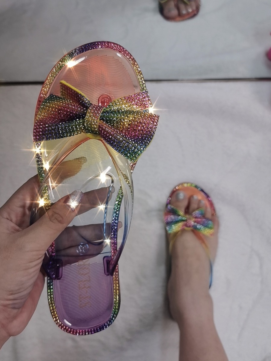 Lovely Casual Bow-tie Decoration Multicolor Sandals
