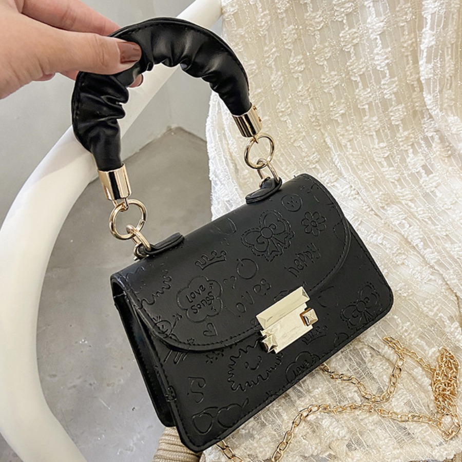 

Lovely Casual Letter Decoration Black Black Crossbody Bag