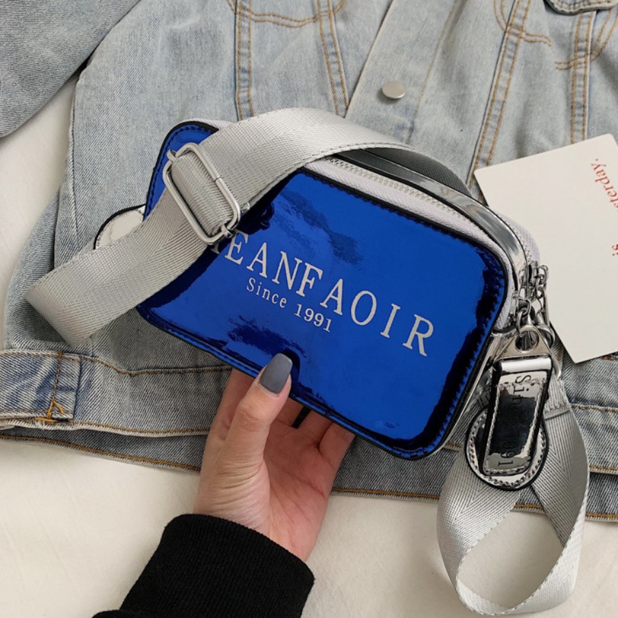 

Lovely Casual Letter Print Blue Crossbody Bag