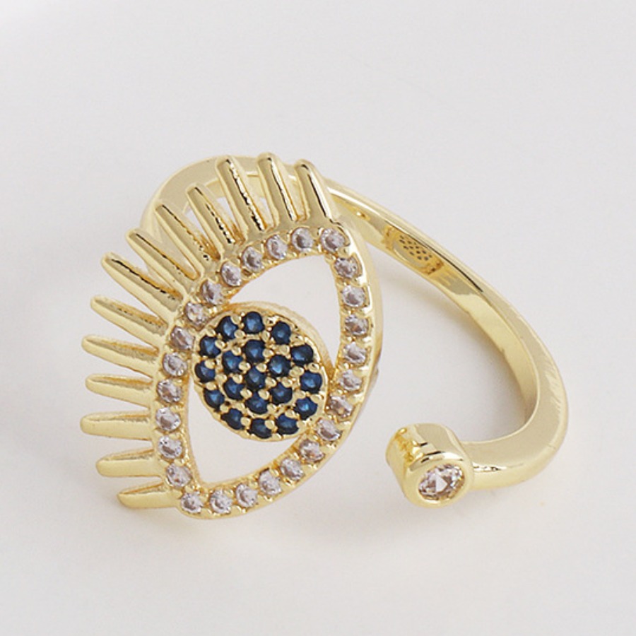 

Lovely Casual Eye-shaped Gold Ring
