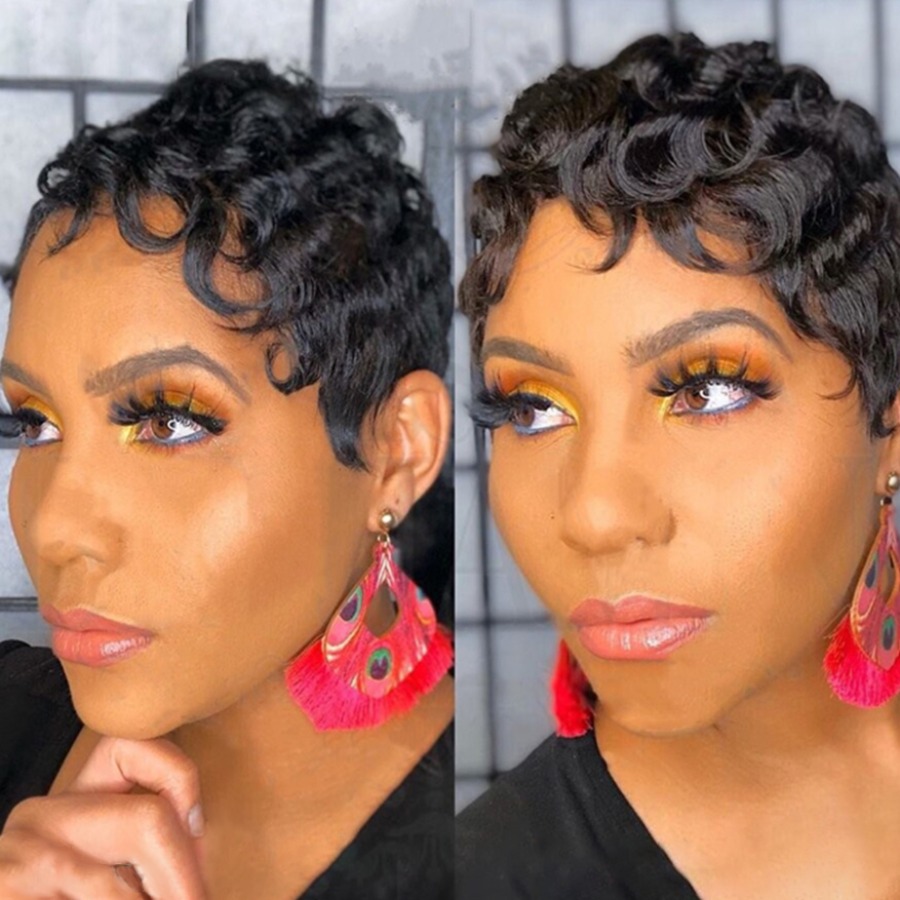 

Lovely Casual Curly Black Wig