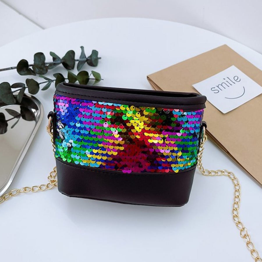 

Lovely Casual Sequined Chain Strap Multicolor Crossbody Bag, Multi