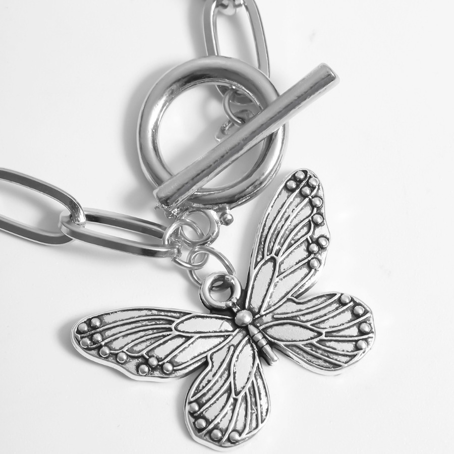 

Lovely Casual Butterfly Gold Bracelet, Silver
