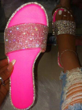 LW Casual Sequined Pink Slides