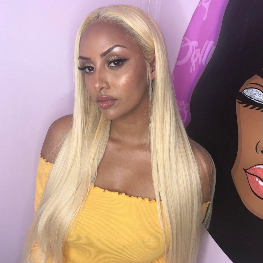 

Lovely Casual High-temperature Resistance Gold Wig