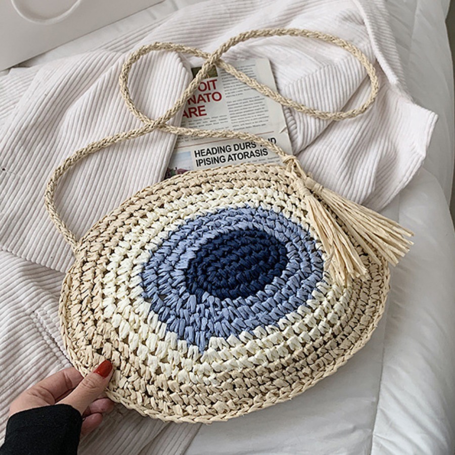 

Lovely Casual Woven Color-lump Beige Crossbody Bag