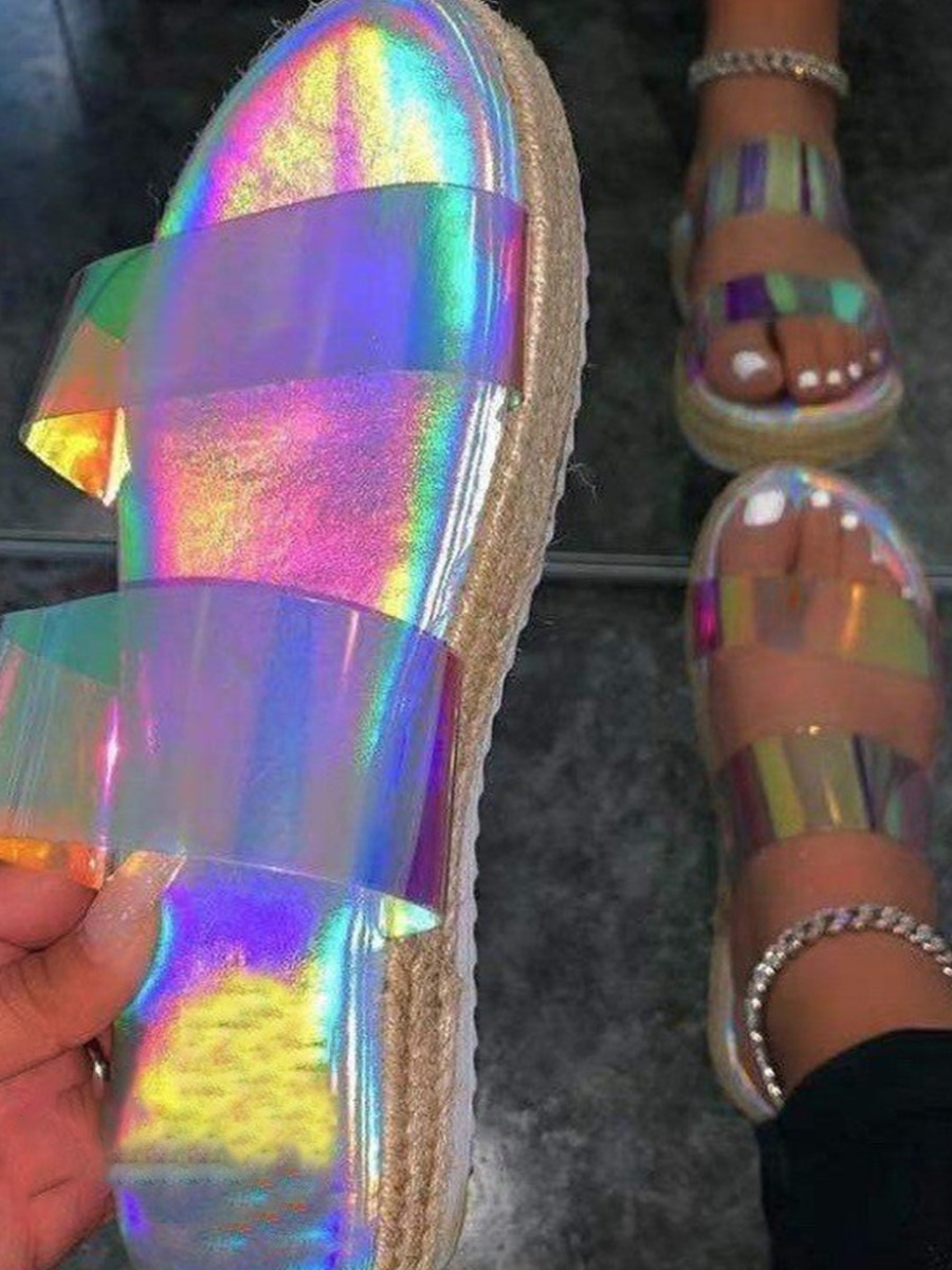

LW Casual Tie-dye Multicolor Sandals, Multi