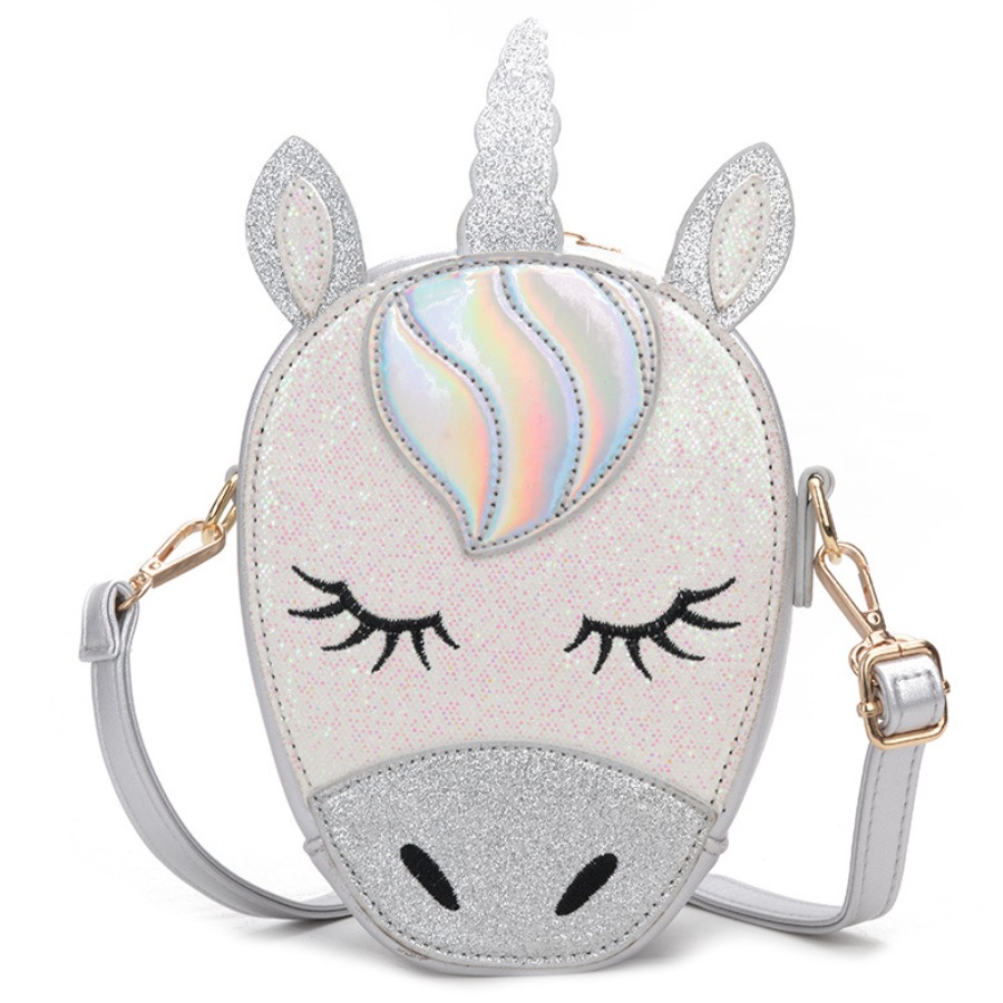 

Lovely Street Cartoon-shaped Silver Crossbody Bags