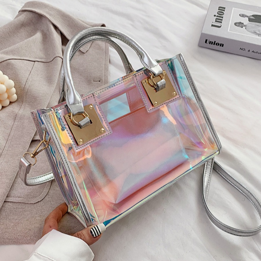 

LW Casual Gradient Silver Crossbody Bag