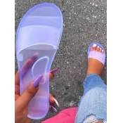 LW Casual See-through White Slides