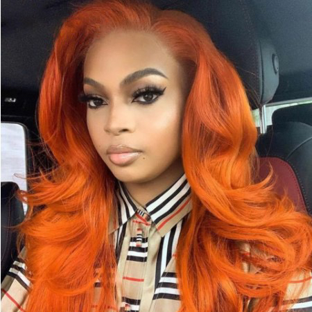 

Lovely Casual High-temperature Resistance Jacinth Wig