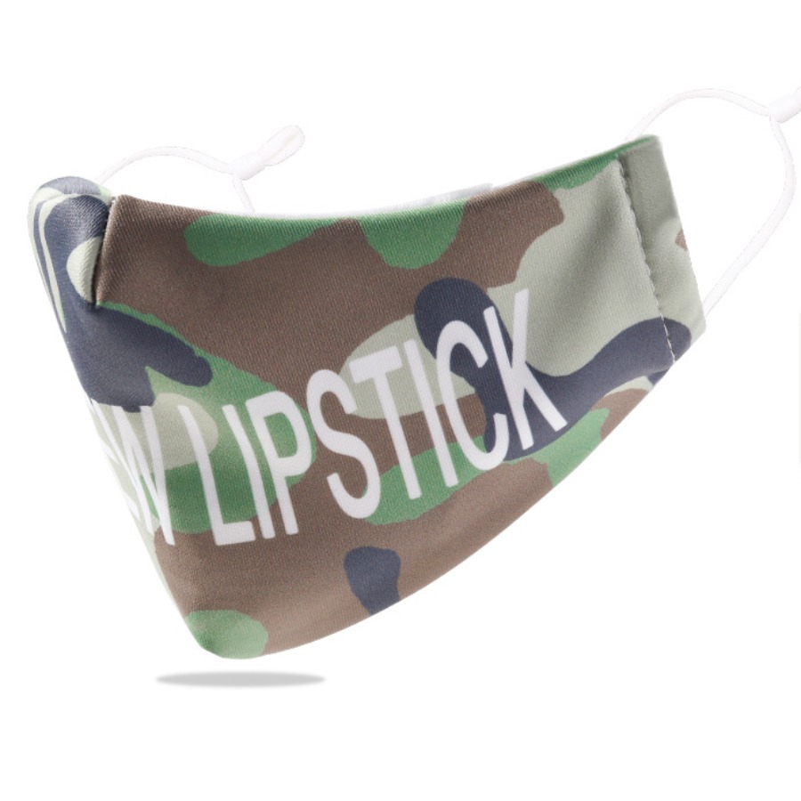 

Lovely Casual Letter Camo Print Face Mask