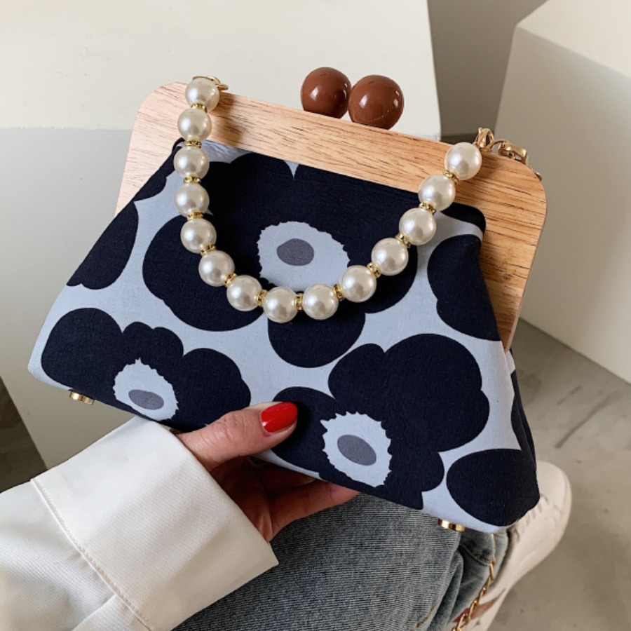 

Lovely Casual Pearl Decoration Black Crossbody Bag