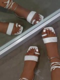 LW Street Wrap Up White Sandals