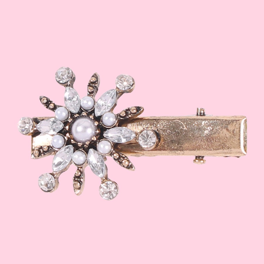 

Lovely Casual Pearl Decoration Beige Hairpin