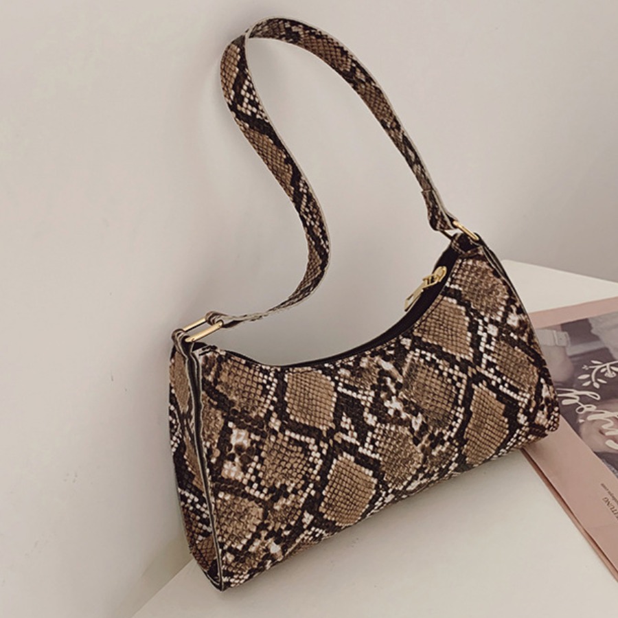 

LW Casual Animal Print Caramel Shoulder Bag, Caramel color
