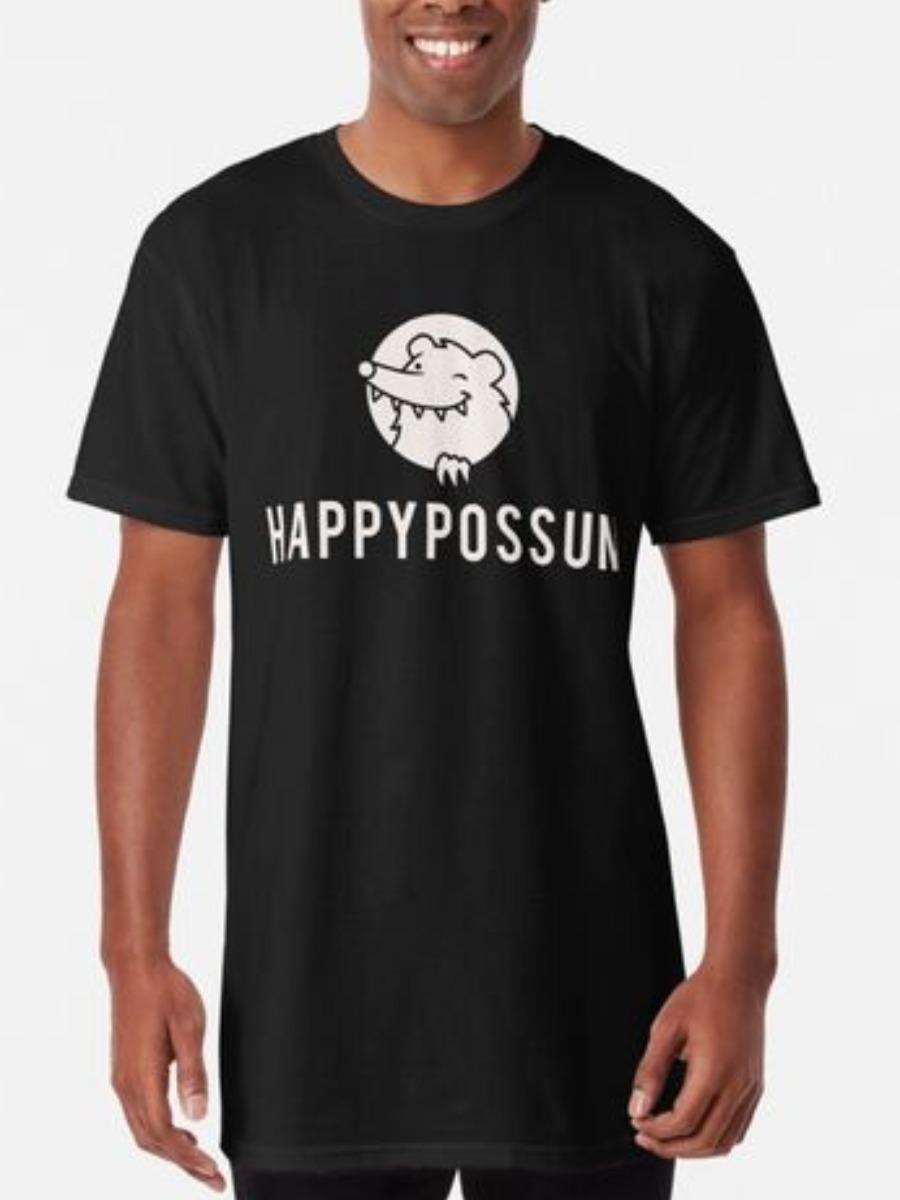 

Lovely Men CasualO Neck Letter Print Black T-shirt