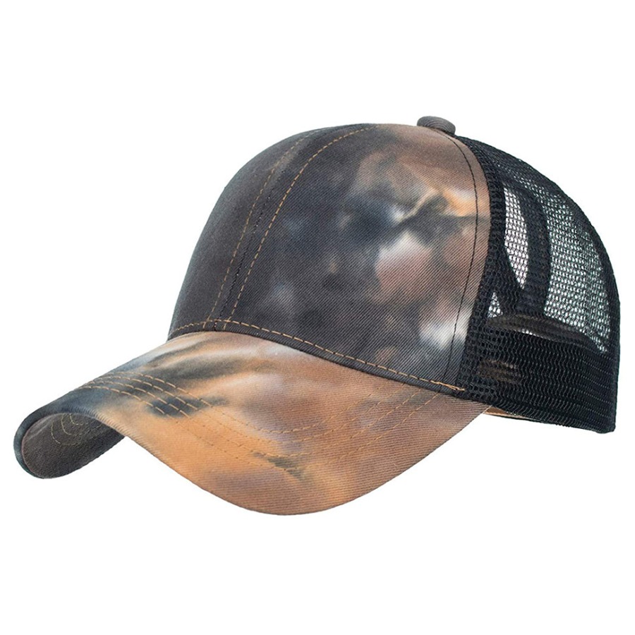 

Lovely Casual Tie-dye Black Hat
