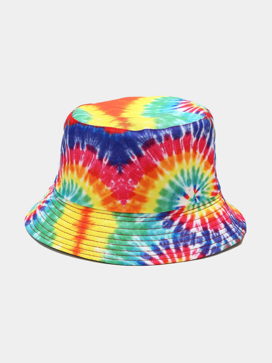 

LW COTTON Casual Tie-dye Red Hat