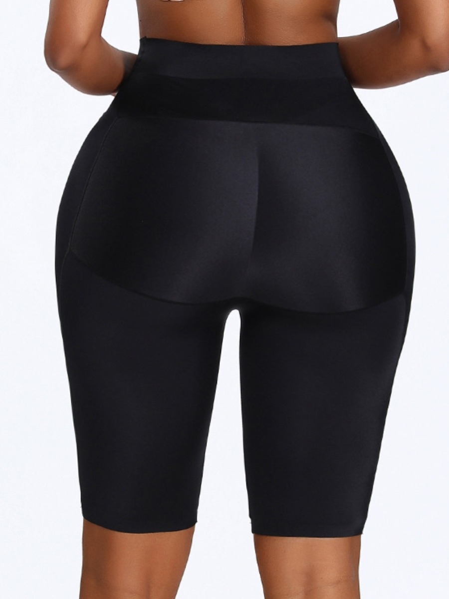 

Lovely Sporty High-waisted Skinny Black Shapewear