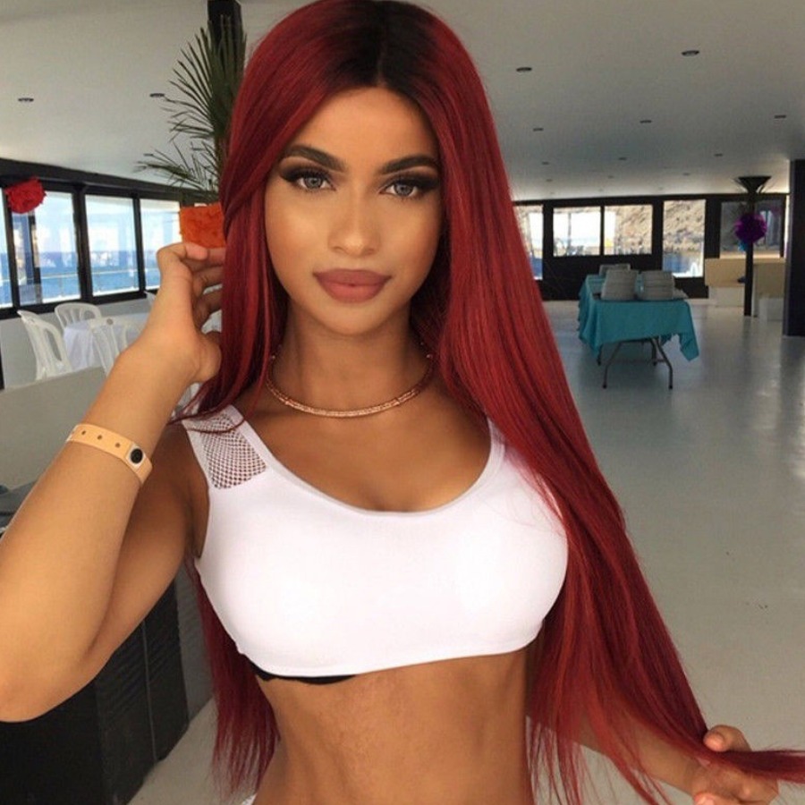 

Lovely Street High-temperature Resistance Red Wig