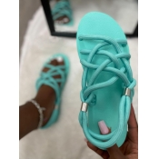 LW Casual Bandage Design Skyblue Slippers
