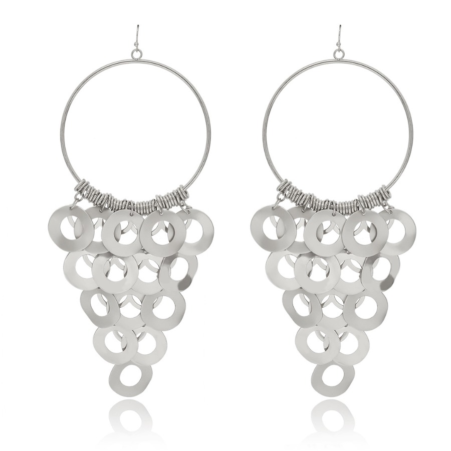 

LW Casual Hollow-out Silver Earring