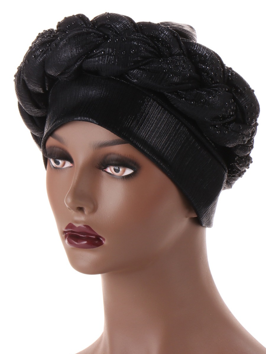 

Lovely Casual Fold Design Black Hat