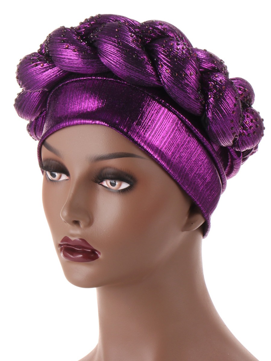 

LW Casual Fold Design Deep Purple Hat, Modena